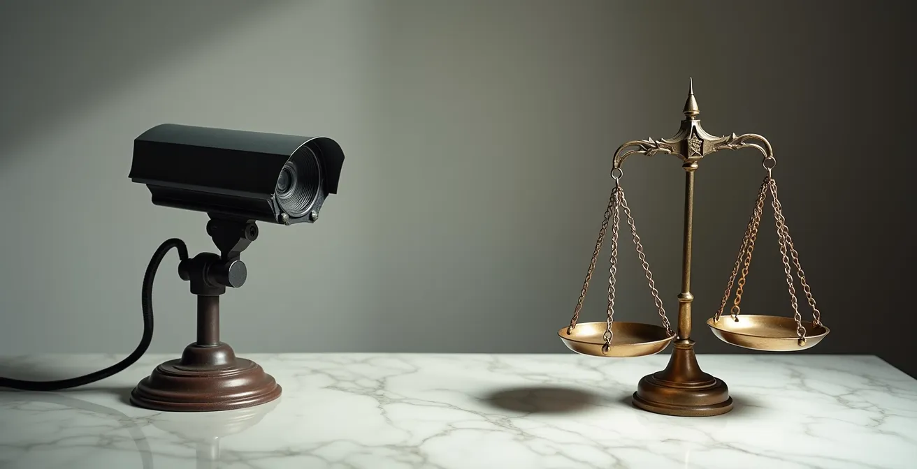 Balance symbolique entre sécurité domestique et respect de la législation française